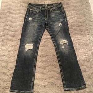 Buckle Salvage Mayhem Straight 32 Regular Mens Jeans